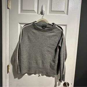 Bloomingdale's Gray Crew Neck Sweater